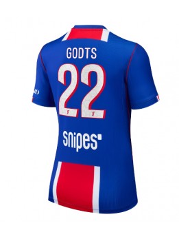 Paris Saint-Germain Mika Godts #22 Replika Hemmakläder Dam 2026-27 Kortärmad